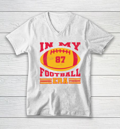 In My Football Era American Football Ball V-Neck T-Shirt