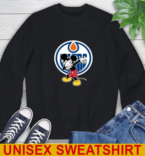 Edmonton Oilers NHL Hockey Dabbing Mickey Disney Sports Sweatshirt 2