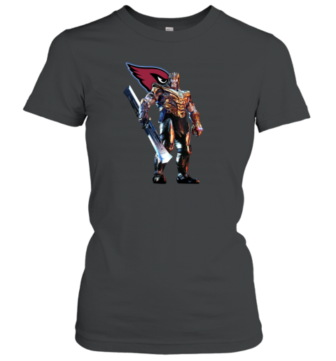NFL Thanos Marvel Avengers Endgame Football Arizona Cardinals Women's T-Shirt