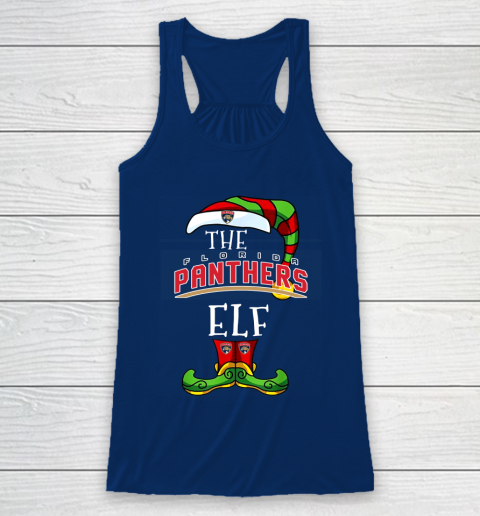 Florida Panthers Christmas ELF Funny NHL Racerback Tank 6