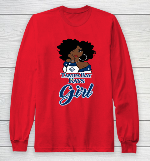 Tampa Bay Rayss Girl MLB Long Sleeve T-Shirt 10