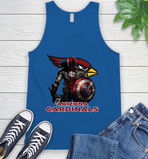 NFL Captain America Thor Spider Man Hawkeye Avengers Endgame Football Arizona Cardinals Tank Top 5