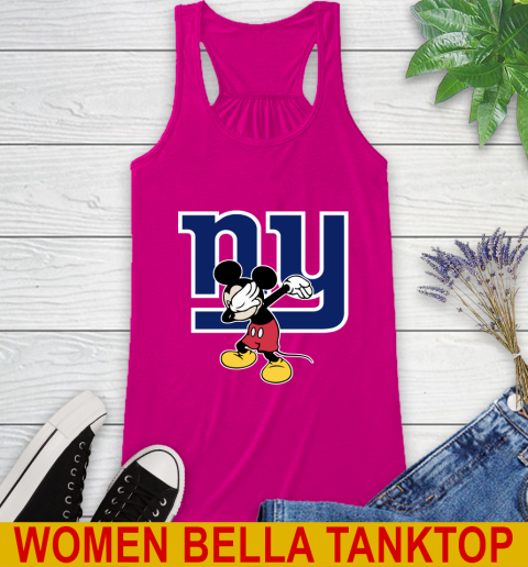 New York Giants NFL Football Dabbing Mickey Disney Sports Racerback Tank 8