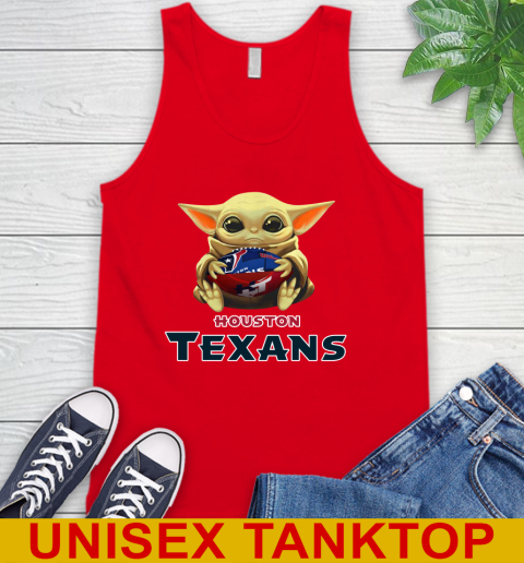 NFL Football Houston Texans Baby Yoda Star Wars Shirt Tank Top 6