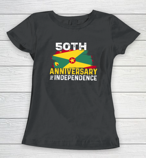 Grenada 50th Independence 50 Anniversary Grenadian Flag Women's T-Shirt