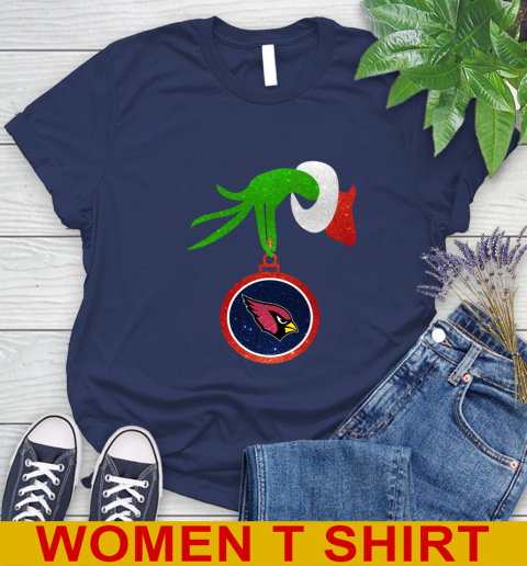 Arizona Cardinals Grinch Merry Christmas NFL Football Women's T-Shirt 12