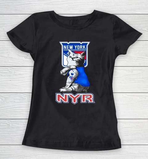 NHL My Cat Loves New York Rangers Hockey Women's T-Shirt