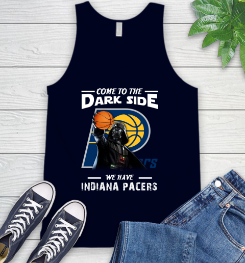 NBA Come To The Dark Side We Have Indiana Pacers Star Wars Darth Vader Basketball Tank Top 2