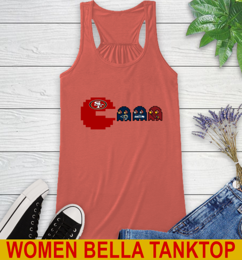 San Francisco 49ers NFL Football Pac Man Champion Racerback Tank 4