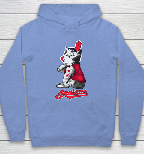 MLB Baseball My Cat Loves Cleveland Indians Hoodie 8