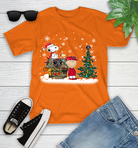 Toronto Raptors NBA Basketball Christmas The Peanuts Movie Snoopy Championship Youth T-Shirt 9