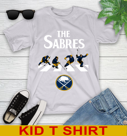 NHL Hockey Buffalo Sabres The Beatles Rock Band Shirt Youth T-Shirt 4