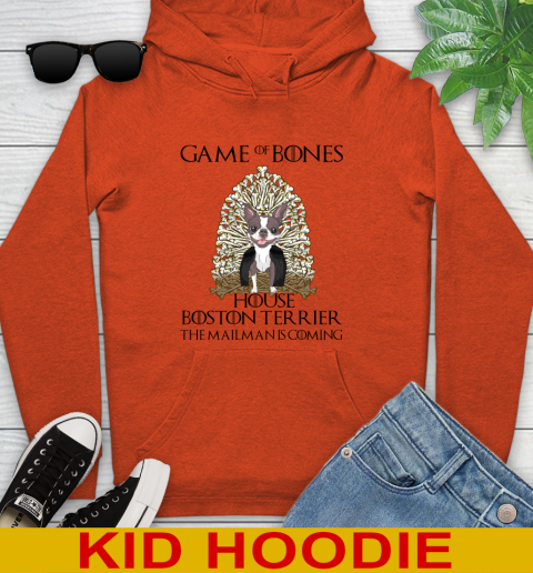 Game of bones house boston terrier dog the mailman is coming tshirt 114