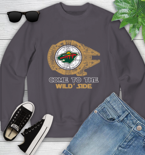 NHL Come To The Minnesota Wild Wars Hockey Sports Youth Sweatshirt 5