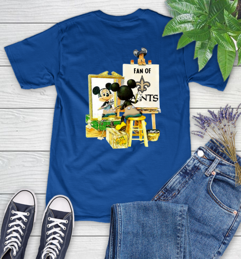 NFL Football New Orleans Saints Mickey Drawing Shirt 91