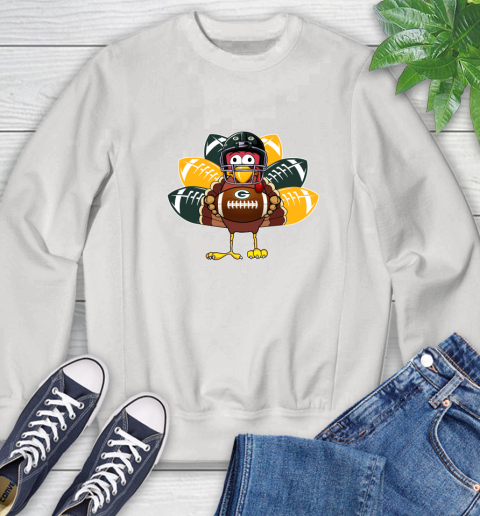Green Bay Packers Turkey Thanksgiving Day Sweatshirt