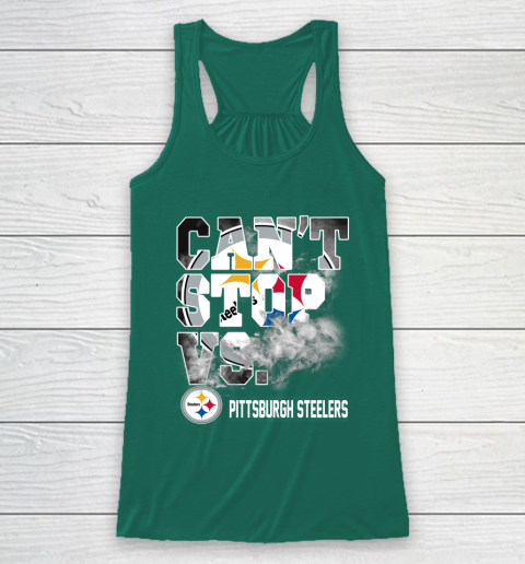 NFL Pittsburgh Steelers Can't Stop Vs Racerback Tank 5