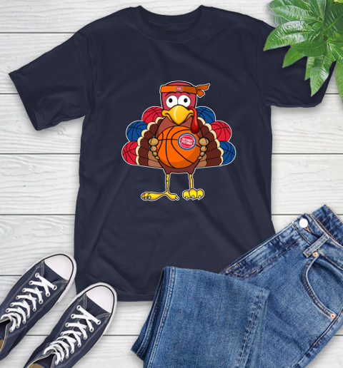 Detroit Pistons Turkey thanksgiving day T-Shirt 4
