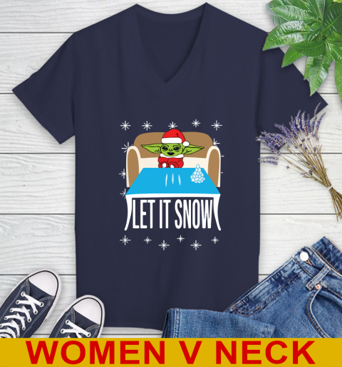 Christmas Baby Yoda And Cocaine Let It Snow Star Wars Shirts 84