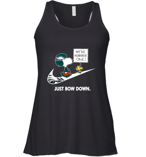Philadelphia Eagles Are Number One – Just Bow Down Snoopy Racerback Tank