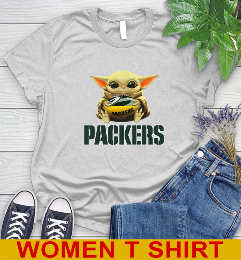 NFL Football Green Bay Packers Baby Yoda Star Wars Shirt Women's T-Shirt