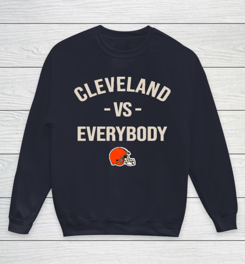 Cleveland Browns Vs Everybody Youth Sweatshirt 2