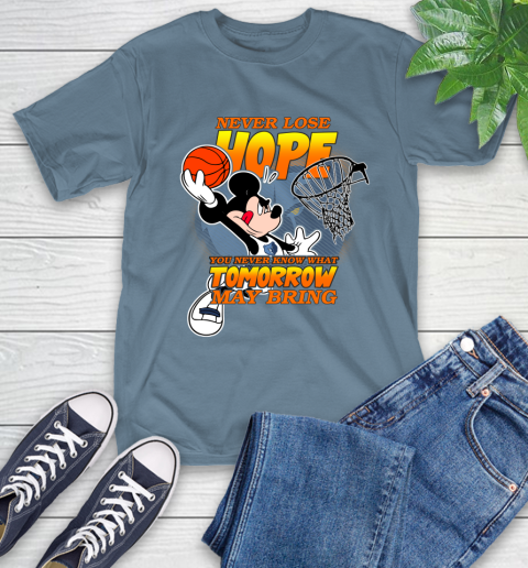 Memphis Grizzlies NBA Basketball Mickey Disney Never Lose Hope T-Shirt 8