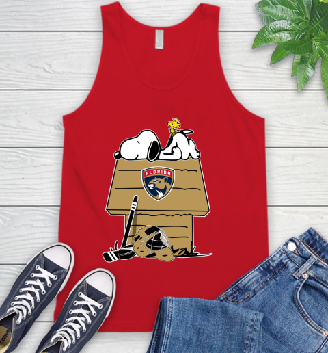 Florida Panthers NHL Hockey Snoopy Woodstock The Peanuts Movie Tank Top 6