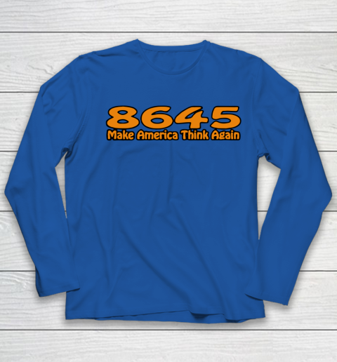 86 45 Make America Think Again Youth Long Sleeve 9