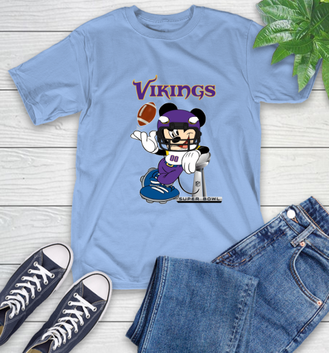 NFL Minnesota Vikings Mickey Mouse Disney Super Bowl Football T Shirt T-Shirt 11
