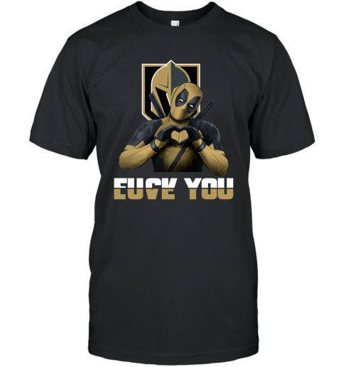 NHL Vegas Golden Knights Deadpool Love You Fuck You Hockey Sports