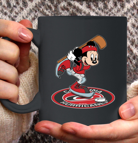 NHL Hockey Carolina Hurricanes Cheerful Mickey Disney Shirt Ceramic Mug 15oz