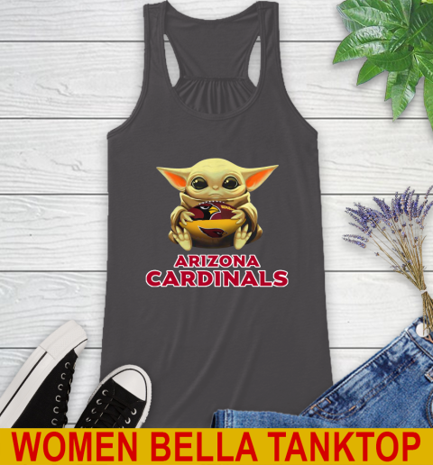 NFL Football Arizona Cardinals Baby Yoda Star Wars Shirt Racerback Tank 12
