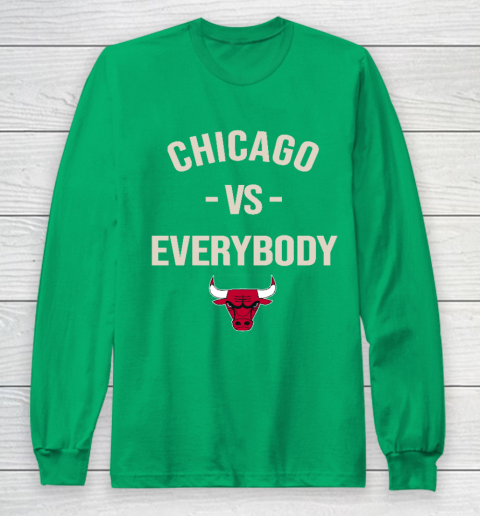Chicago Bulls Vs Everybody Long Sleeve T-Shirt 4