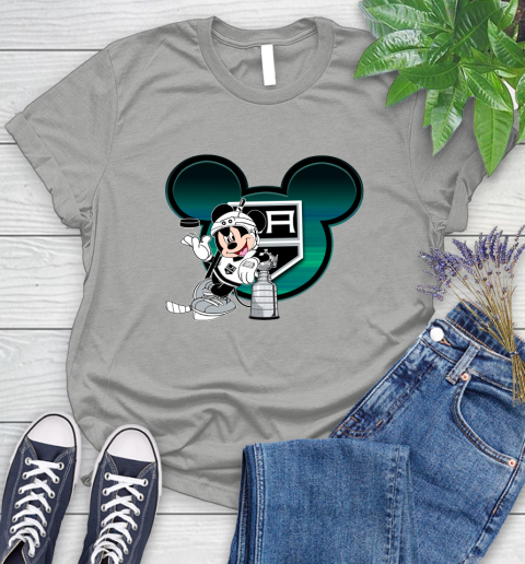 NHL Los Angeles Kings Stanley Cup Mickey Mouse Disney Hockey T Shirt Women's T-Shirt 10