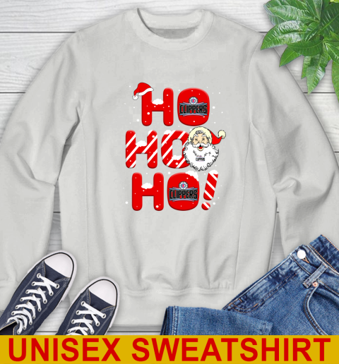 LA Clippers NBA Basketball Ho Ho Ho Santa Claus Merry Christmas Shirt Sweatshirt 5