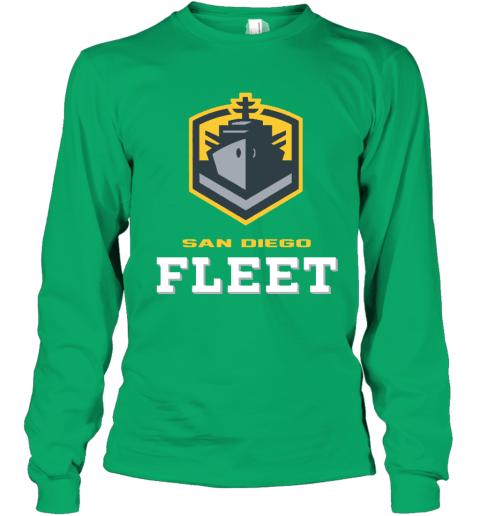 San Diego Fleet logo w36a san diego fleetlogo youth long sleeve 50 front irish green