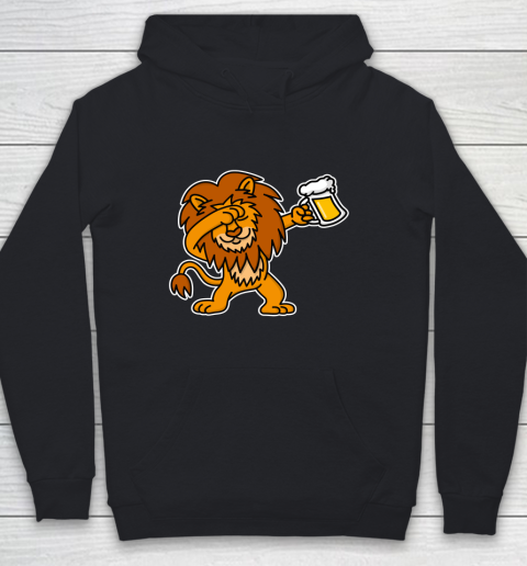 Beer Lover Funny Shirt Dab Dabbing Lion Beer Dutch King's Day King Lions Youth Hoodie