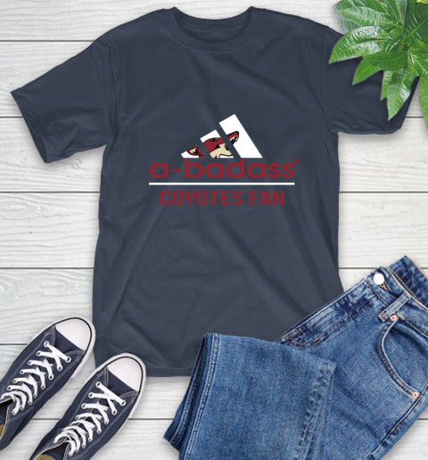 NHL A Badass Arizona Coyotes Fan Adidas Hockey Sports T-Shirt 3