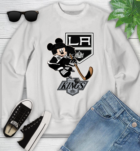Los Angeles Kings Mickey Mouse Disney Hockey T Shirt Youth Sweatshirt