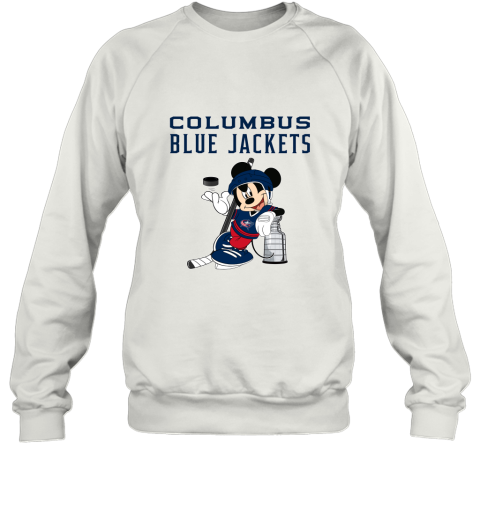 Mickey Columbus Blue Jackets With The Stanley Cup Hockey NHL Sweatshirt