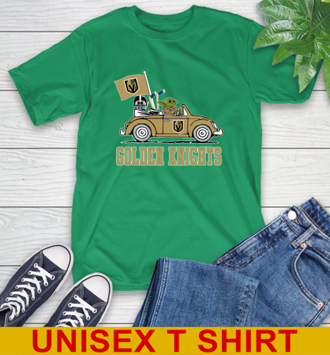 NHL Hockey Vegas Golden Knights Darth Vader Baby Yoda Driving Star Wars Shirt T-Shirt 7
