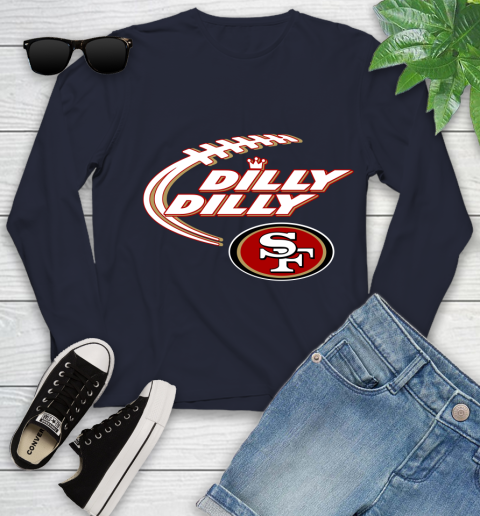 NFL San Francisco 49ers Dilly Dilly Football Sports Youth Long Sleeve 3