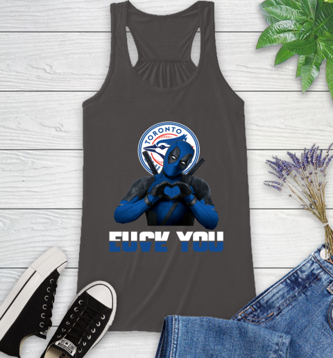 MLB Toronto Blue Jays Deadpool Love You Fuck You Baseball Sports Racerback Tank 11