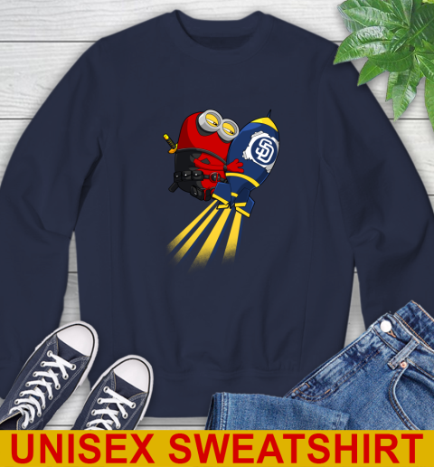 MLB Baseball San Diego Padres Deadpool Minion Marvel Shirt Sweatshirt 2