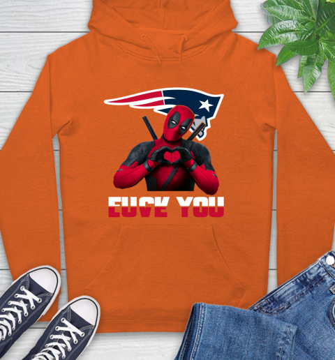 NHL New England Patriots Deadpool Love You Fuck You Football Sports Hoodie 4