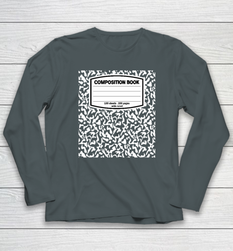 Composition Book Notebook Matching group Halloween Teacher Long Sleeve T-Shirt 3