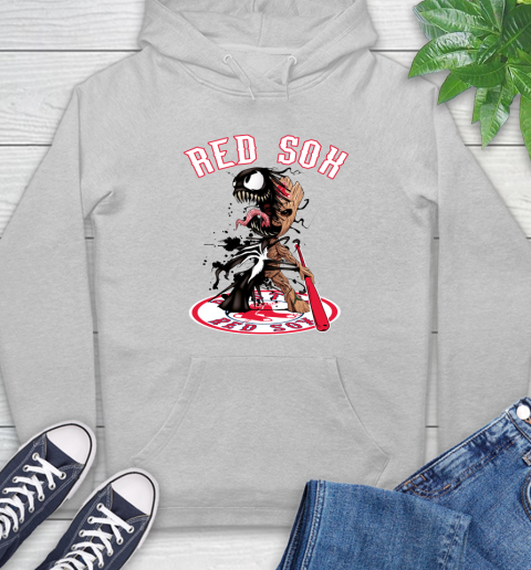 MLB Boston Red Sox Baseball Venom Groot Guardians Of The Galaxy Hoodie 6