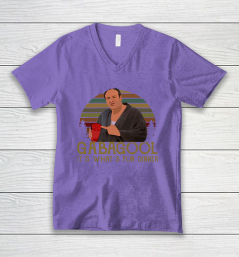 Gabagool  It's What's for Dinner V-Neck T-Shirt 8