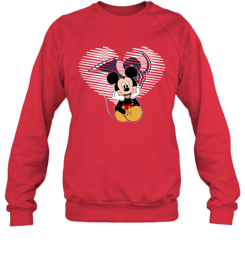 NFL Los Angeles Rams The Heart Mickey Mouse Disney Football T Shirt GmwFGFTZ47l sweatshirt 35 95 151514 front red